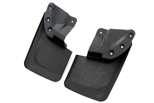 2016-2019 Compatible with Toyota Tacoma Mud Flaps Guards Splash Guard Rear Molded 2pc (with OEM Fender Flares Only)