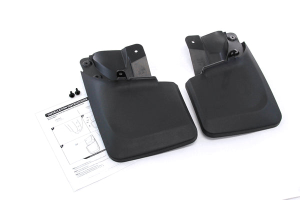 2016-2019 Compatible with Toyota Tacoma Mud Flaps Guards Splash Guard Rear Molded 2pc (with OEM Fender Flares Only)