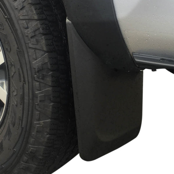 2016-2019 Compatible with Toyota Tacoma Mud Flaps Guards Splash Guard Rear Molded 2pc (with OEM Fender Flares Only)