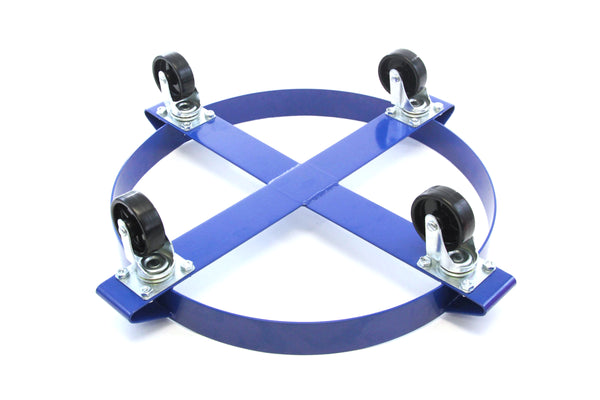 Heavy Duty - Swivel Caster Wheel - Drum Dolly 1000 Pound Capacity - 30 Gallon Steel Frame Non Tipping