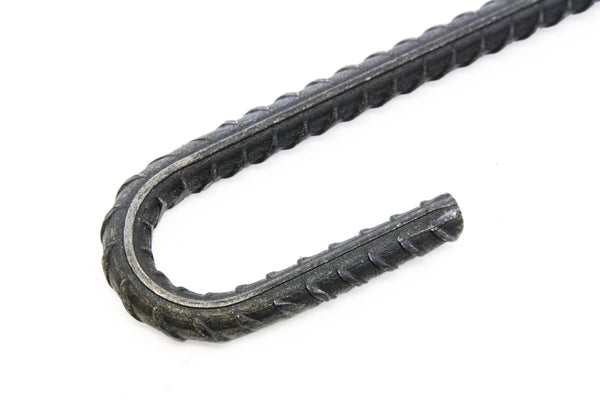 12 Steel Rebar Ground Stakes J Hook Heavy Duty 12 Inches Deer Fence Hard Firm Soil Set