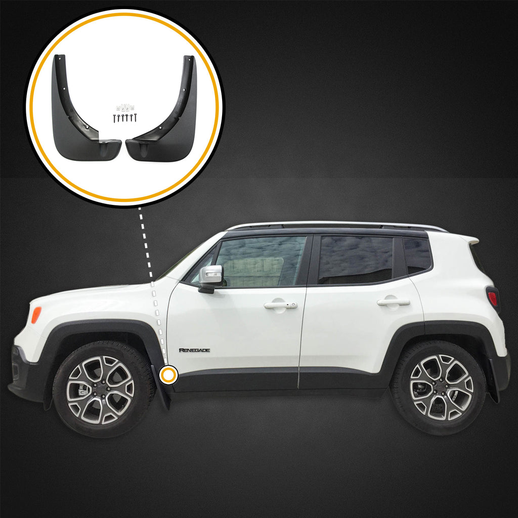 Jeep renegade on sale splash guards
