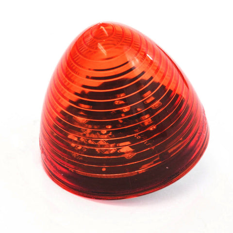 1 Red LED 2 Inches Marker Beehive Cone Light Trailer Auto Bright Lighting