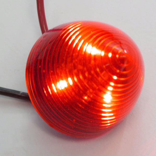 4 Red LED 2 Inches Marker Beehive Cone Lights Trailer Auto Bright Lighting