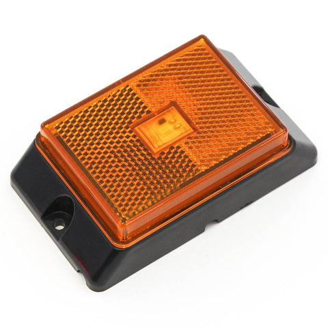 Red Hound Auto 1 Amber LED Side Marker Light 4 Inches Truck Trailer Pickup Boat Bright