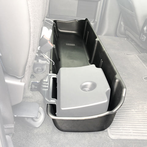 Red Hound Auto Under Seat Storage Box Compatible with Ford F150 2009-2014 F-150 SuperCrew Crew Cab (Will Only fit SuperCrew Cab, fits Vehicles with OEM subwoofers)