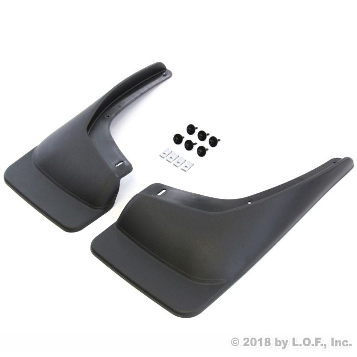 Red Hound Auto Compatible with Chevrolet GMC Silverado Sierra 1500 2500 3500 (1999-2006) Mud Flaps Splash Guards Front Molded 2pc Pair (for Vehicles Without Fender Flares)