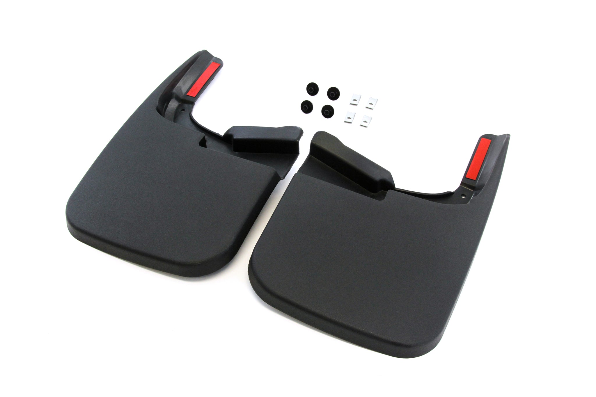 Red Hound Auto Compatible with Ford (2017-2022 F-250 F-350 Super Duty) Mud Flaps Splash Guards Front Molded 2pc Pair (for Vehicles Without Fender Flares)