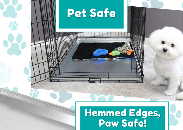 Red Hound Auto Metal Replacement Tray for Dog Crate 35.375 x 21.875 Heavy Duty Galvanized Steel Chew Proof Kennel Cage Pan Leakproof Liner Compatible with Midwest iCrate and More