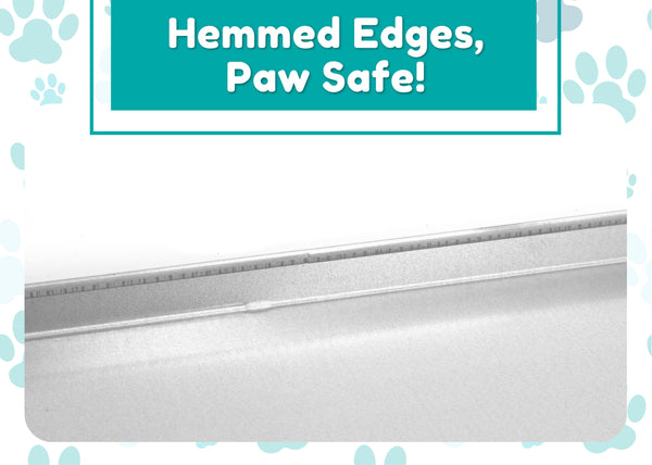 Red Hound Auto Metal Replacement Tray for Dog Crate 46.5 x 27.5 x 1 Inches Heavy Duty Galvanized Steel Kennel Cage Pan Leakproof Liner Chew Proof Compatible with MidWest iCrate, New World and More
