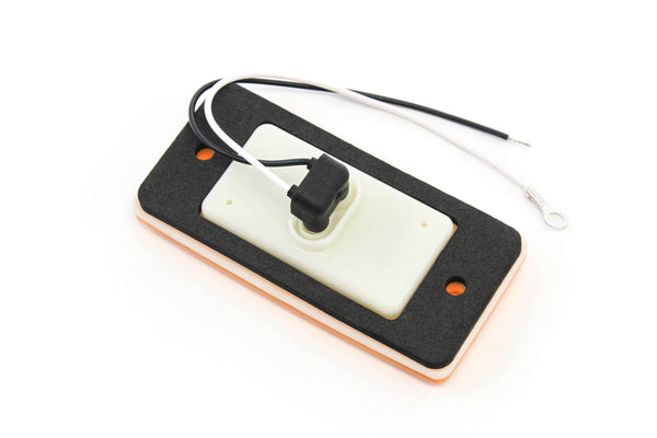 Red Hound Auto 1 Sealed Marker LED Amber Light Compatible with Volvo Freightliner Roof Cab Truck Mount Bright Bus Waterproof with Gasket
