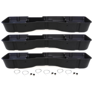 Red Hound Auto 3 Under Seat Storage Boxes with Sturdy Heavy Duty Gun Dividers Compatible with Chevy GMC Silverado Sierra 2007-2018 Crew CAB Underseat System Will Only fit Full Crew Cab Premium Kit