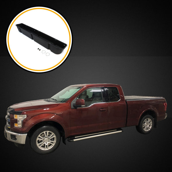 Red Hound Auto 2 Under Seat Storage Box Compatible with Ford F-150 Super Cab (2015-2019), F-250 F-350 F-450 F-550 Super Duty SuperDuty (2017-2019) SuperCab Only Underseat System Set of 2