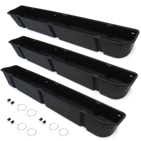 Red Hound Auto 3 Under Seat Storage Box Compatible with Ford F-150 Super Cab (2015-2019), F-250 F-350 F-450 F-550 Super Duty SuperDuty (2017-2019) SuperCab Only Underseat System Set of 3
