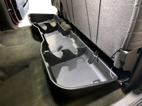 Red Hound Auto 3 Under Seat Storage Boxes with Sturdy Heavy Duty Gun Dividers Compatible with Chevy GMC Silverado Sierra 2007-2018 Crew CAB Underseat System Will Only fit Full Crew Cab Premium Kit