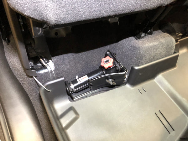 Red Hound Auto Under Seat Storage Box Compatible with Chevrolet Chevy GMC Silverado Sierra 1500 2019-2023, 2500HD 3500HD 2020-2023 Crew Cab Only Underseat System