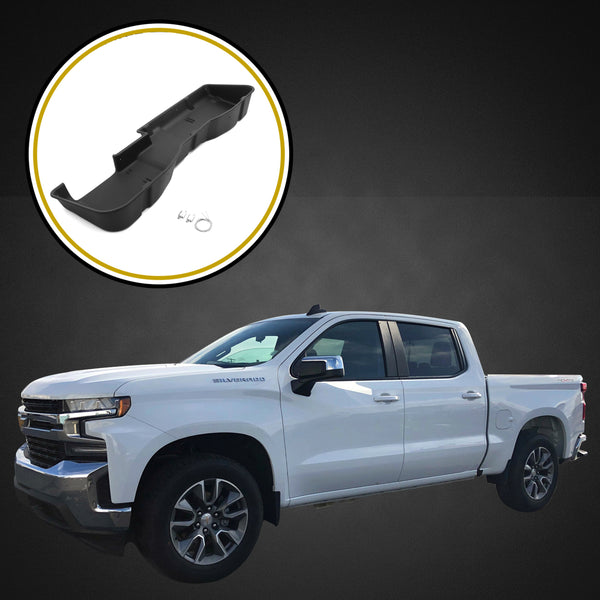 Red Hound Auto Under Seat Storage Box Compatible with Chevrolet Chevy GMC Silverado Sierra 1500 2019-2023, 2500HD 3500HD 2020-2023 Crew Cab Only Underseat System
