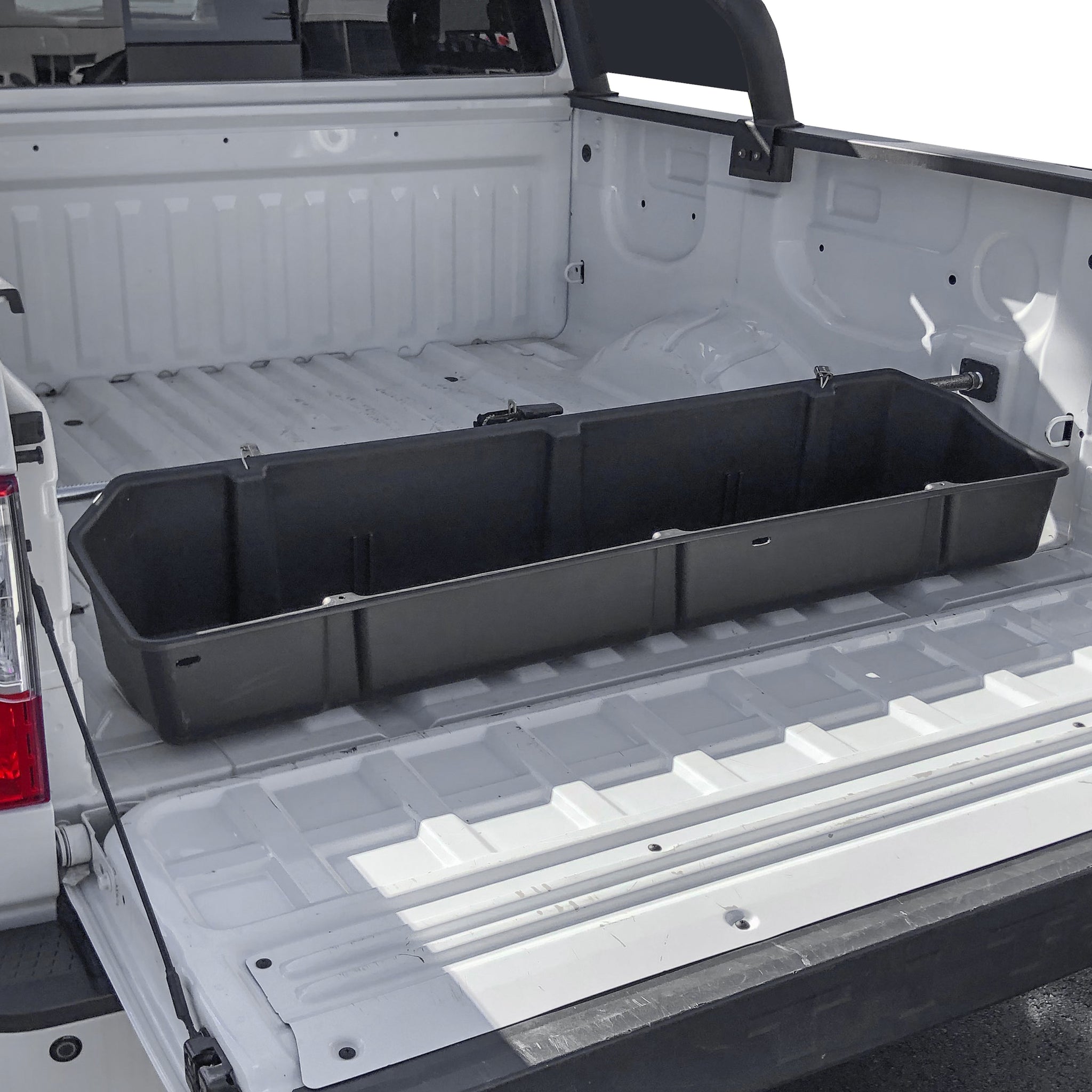 Red Hound Auto Truck Bed Storage Cargo Container Compatible with Nissan Titan and Titan XD 2016-2023 Transport Organizer with Secure Attachment System for Groceries Tools Golf Clubs and More