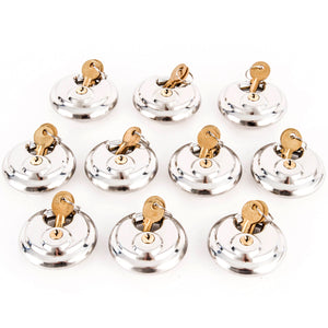 Red Hound Auto 10 Armor Disc Padlock Trailer Brass Cylinder Storage Locks Stainless Keyed Same