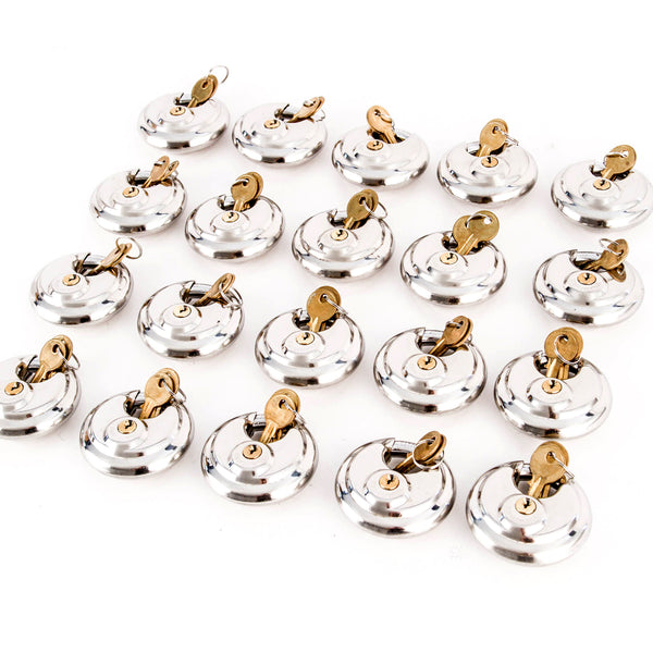 Red Hound Auto 20 Stainless Steel Armor Disc Padlocks Trailer/Self Storage Locks Keyed Alike
