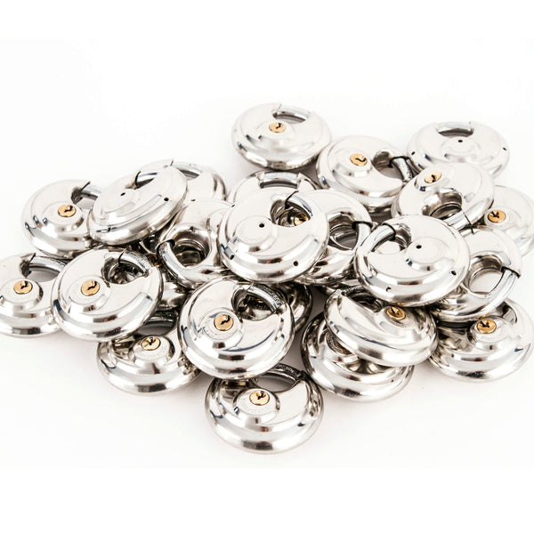 Red Hound Auto 25 Stainless Steel Armor Disc Padlocks Trailer/Self Storage Locks Keyed Alike