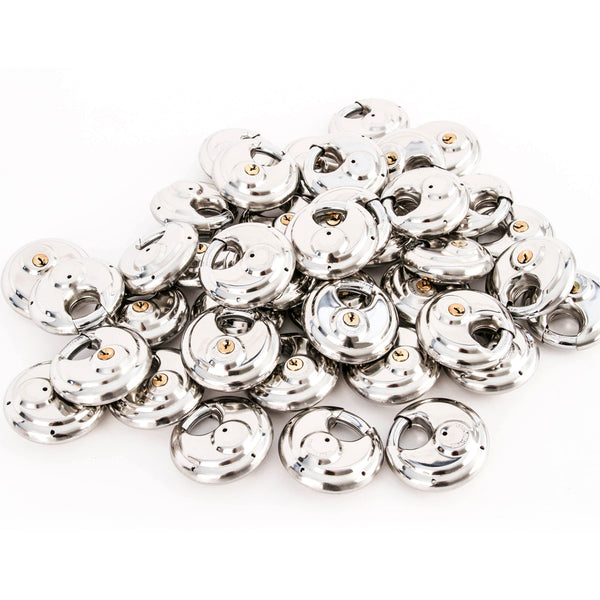 Red Hound Auto 40 Stainless Steel Armor Disc Padlocks Trailer/Self Storage Locks Keyed Alike