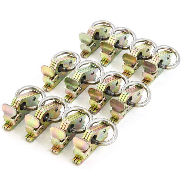 12 E Track Rope Rings Heavy Duty Cargo Van Hook Encllosed Utility Box Trailer
