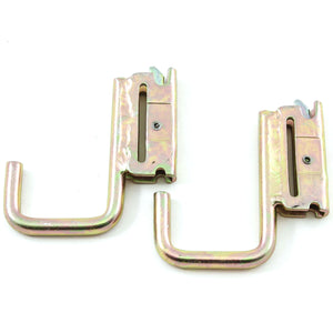 Red Hound Auto 2 Square J Hooks for E Track System Trailer Flatbed Jacket Rack