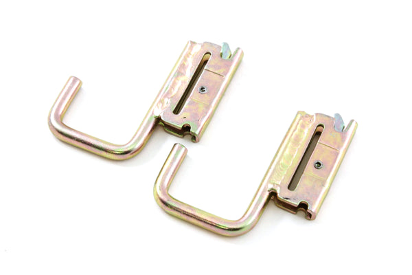 Red Hound Auto 2 Square J Hooks for E Track System Trailer Flatbed Jacket Rack