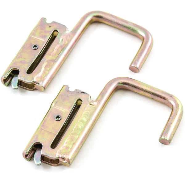 Red Hound Auto 2 Square J Hooks for E Track System Trailer Flatbed Jacket Rack