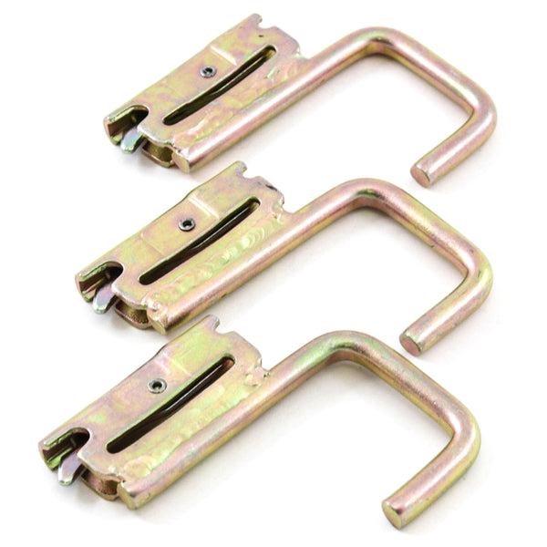 Red Hound Auto 3 Square J Hooks for E Track System Trailer Flatbed Jacket Rack