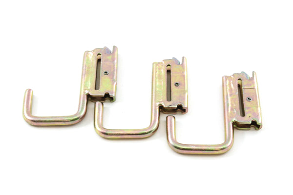 Red Hound Auto 3 Square J Hooks for E Track System Trailer Flatbed Jacket Rack