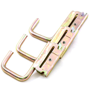 Red Hound Auto 3 Square J Hooks for E Track System Trailer Flatbed Jacket Rack