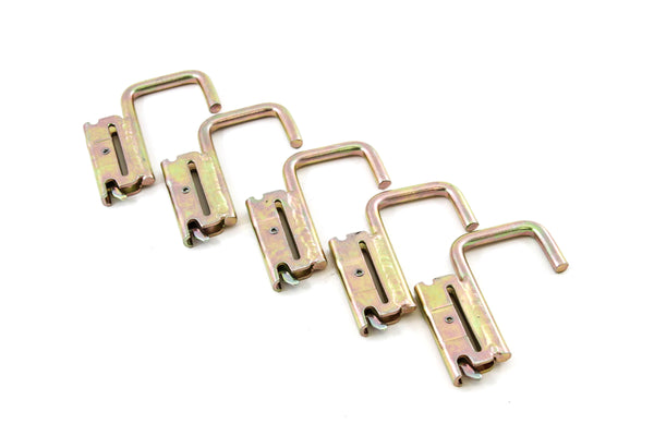 Red Hound Auto 5 Square J Hooks for E Track System Trailer Flatbed Jacket Rack