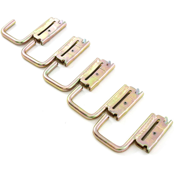 Red Hound Auto 5 Square J Hooks for E Track System Trailer Flatbed Jacket Rack