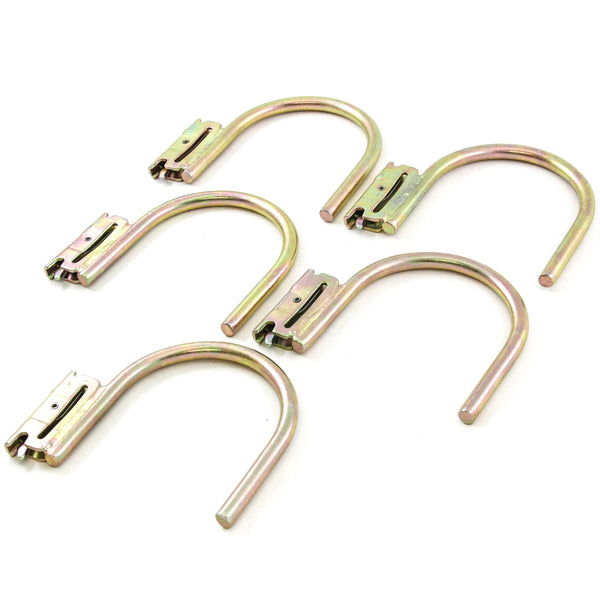 Red Hound Auto 5 E Track Round J Hook System RV Flatbed Trailer Jacket Rack
