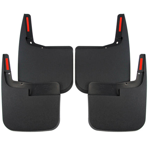 Red Hound Auto Heavy Duty Molded Mud Flaps 2015-2019 Compatible with Ford F-150 Front Rear 4pc Set (for Trucks Without Fender Flares)