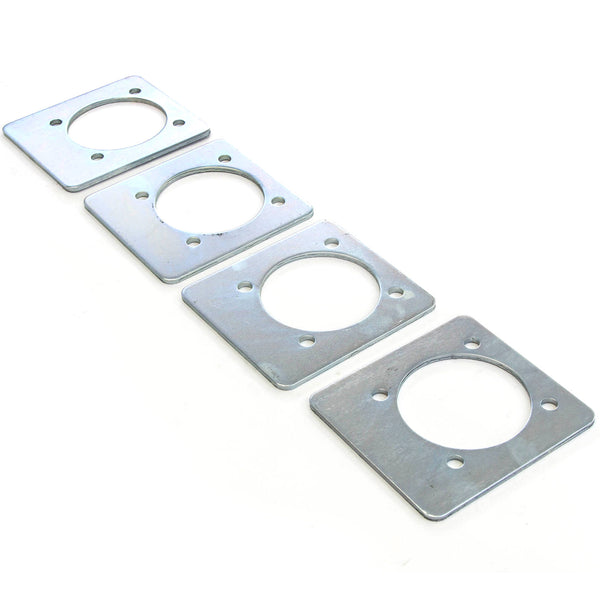 4) Backing Plate Mounting Plates for D Ring Plate Tie Down Recessed