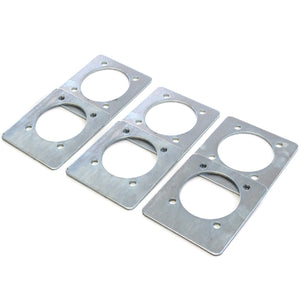 6) Backing Plate Mounting Plates for D Ring Plate Tie Down Recessed