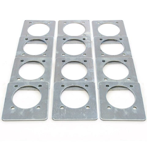12) Backing Plate Mounting Plates for D Ring Plate Tie Down Recessed