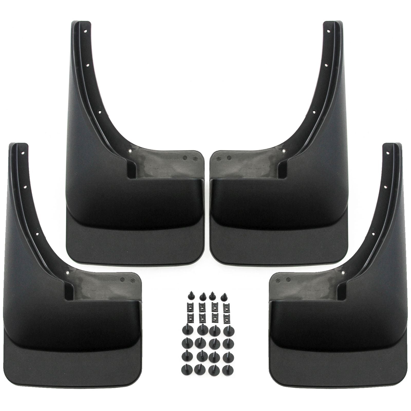 Red Hound Auto Mud Flaps Splash Guards Compatible with Dodge Ram (1500 1994-2001, 2500 3500 1994-2002) Molded Front Rear 4pc Set
