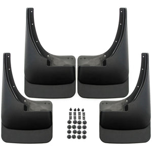 Red Hound Auto Mud Flaps Splash Guards Compatible with Dodge Ram (1500 1994-2001, 2500 3500 1994-2002) Molded Front Rear 4pc Set