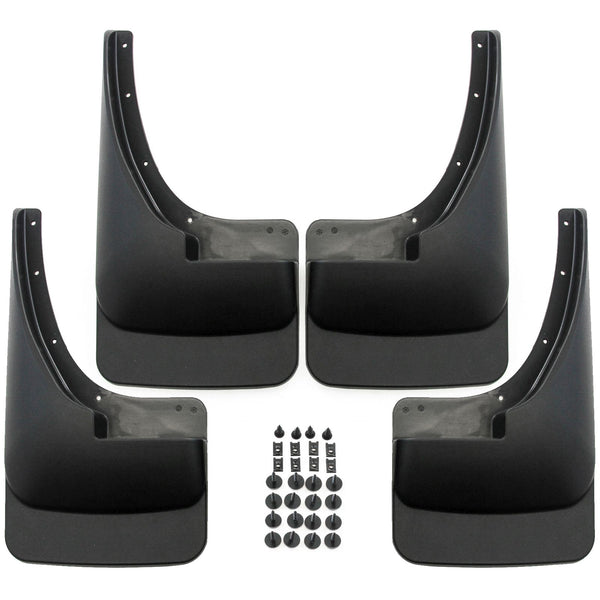 Red Hound Auto Mud Flaps Splash Guards Compatible with Dodge Ram (1500 1994-2001, 2500 3500 1994-2002) Molded Front Rear 4pc Set
