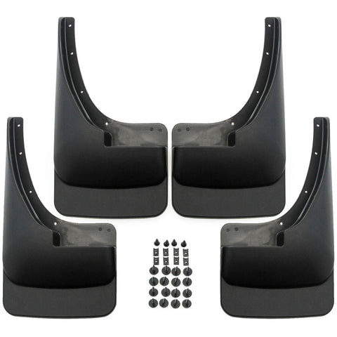 Red Hound Auto Mud Flaps Splash Guards Compatible with Dodge Ram (1500 1994-2001, 2500 3500 1994-2002) Molded Front Rear 4pc Set