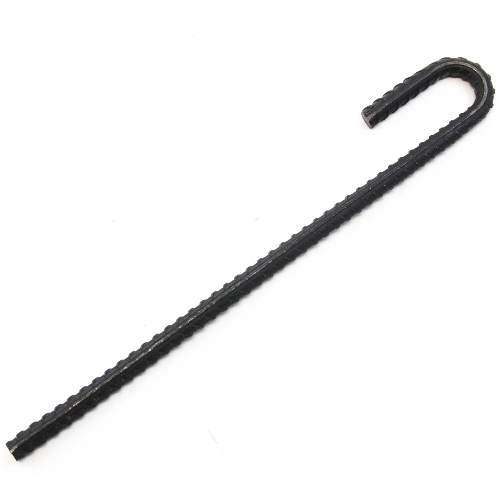 20 Steel Rebar Ground Stakes J Hook Heavy Duty 12 Inches Deer Fence Hard Firm Soil Set