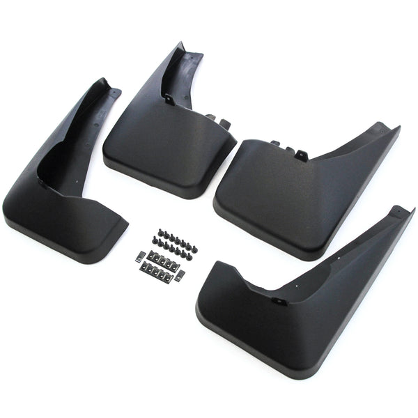 Red Hound Auto 2006-2010 Compatible with Jeep Commander Mud Flaps Splash Guard Without Running Boards Front Rear 4 Piece Set Custom Molded