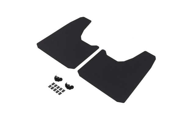 Red Hound Auto 2 Piece Modern Universal Splash Guards Fits Most Full-Size 1/2, 1/4 and 1 Ton Trucks and SUVs Front or Rear Driver and Passenger Mud Flaps Black 2pc Set with Hardware 13 x 19 Inches