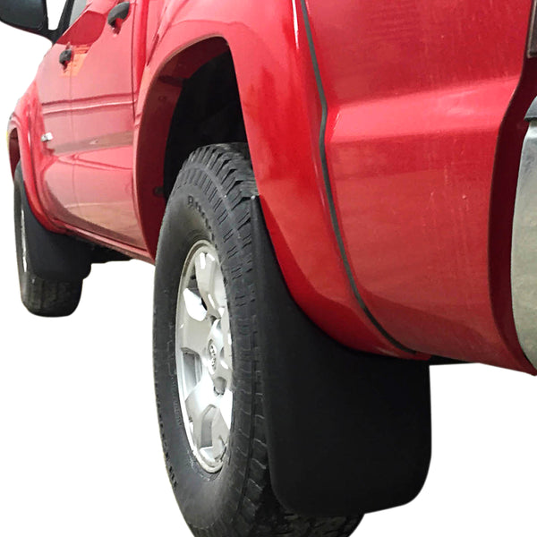Red Hound Auto Premium Heavy Duty Molded 2005-2015 Compatible with Toyota Tacoma Mud Flaps Guards Splash Front & Rear 4pc Set (with OEM Fender Flares)