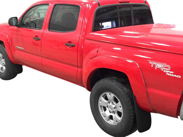 Red Hound Auto Premium Heavy Duty Molded 2005-2015 Compatible with Toyota Tacoma Mud Flaps Guards Splash Front & Rear 4pc Set (with OEM Fender Flares)