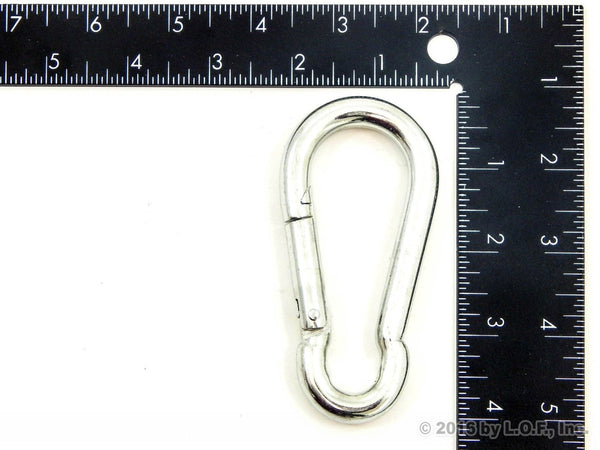 Red Hound Auto 1 Steel Spring Snap Quick Link Carabiner Hook Clip 3-1/2 Inches Length - Medium Duty 200 Pound
